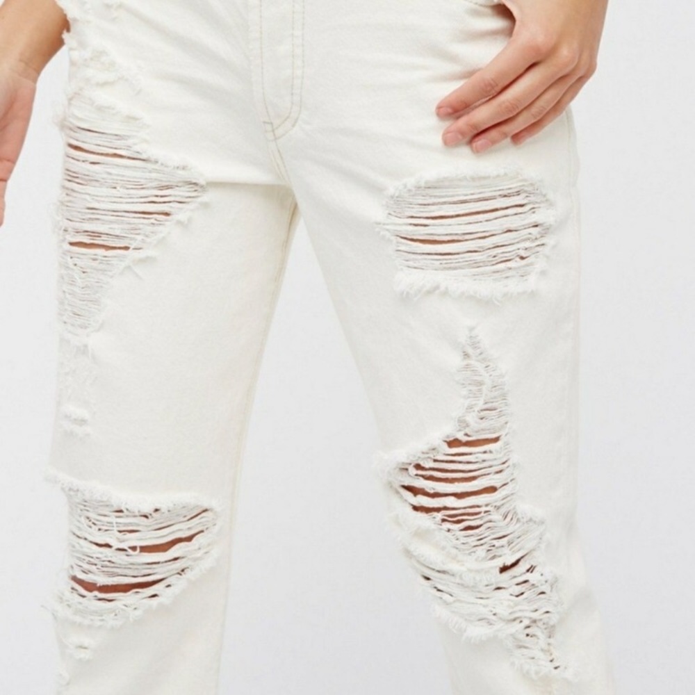 Free People White Jeans